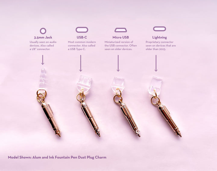 Articulated Golden Fish Dust Plug Charm