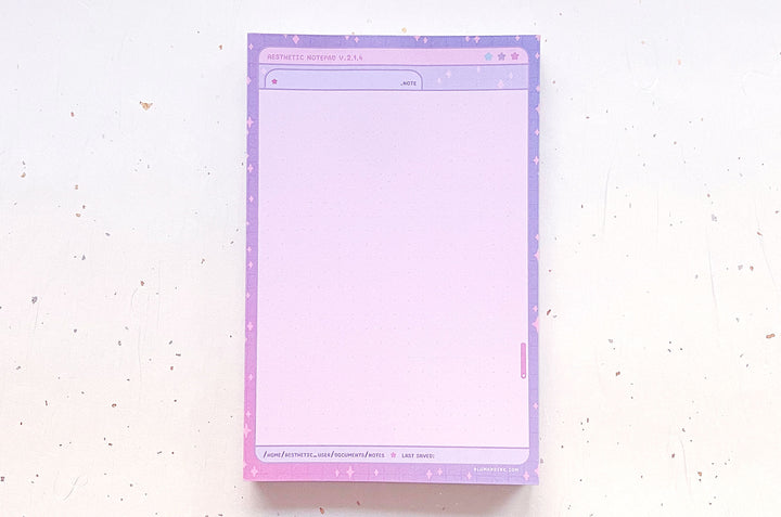 Aesthetic Operating System Dotted Grid Notepad