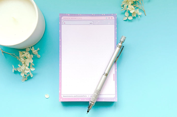 Aesthetic Operating System Dotted Grid Notepad