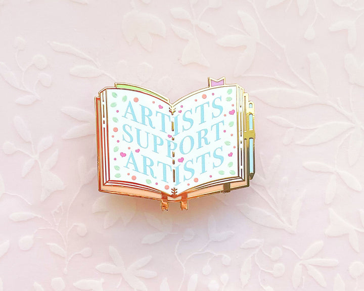 Artists Support Artists Sketchbook Enamel Pin