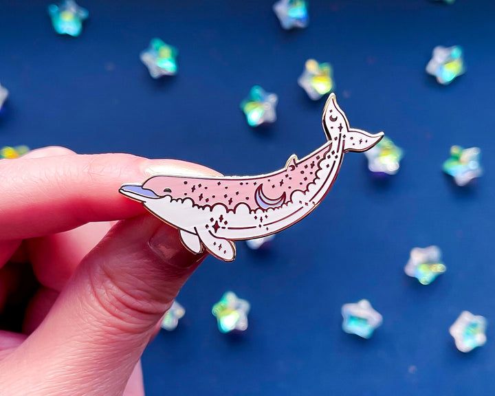 Baird's Beaked Whale (Moon Bow) Enamel Pin