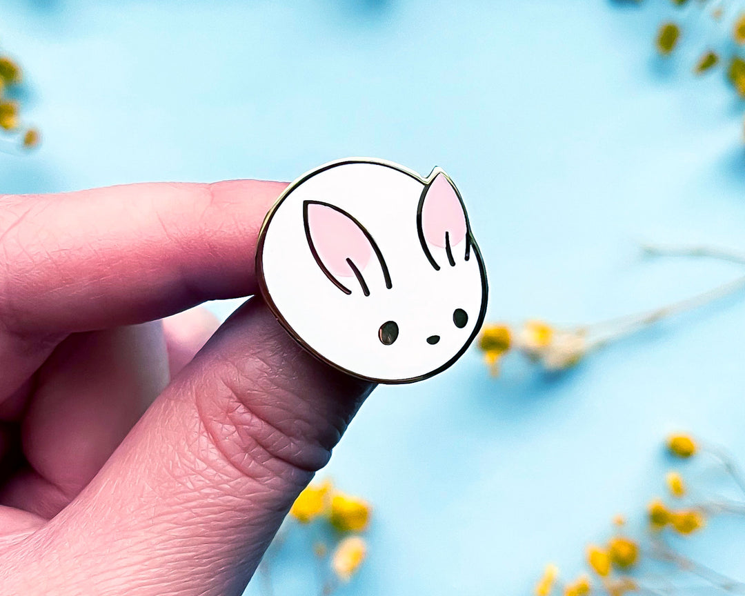 Bunny Bun Enamel Pin