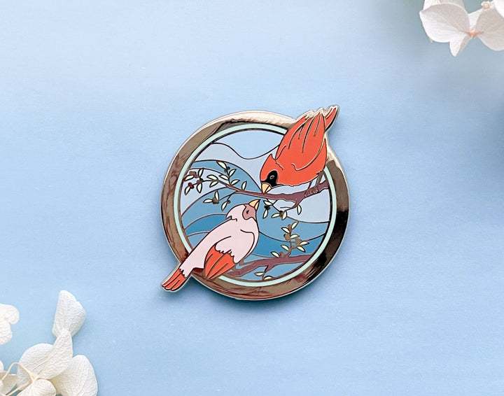 Cardinal Couple Needle Minder