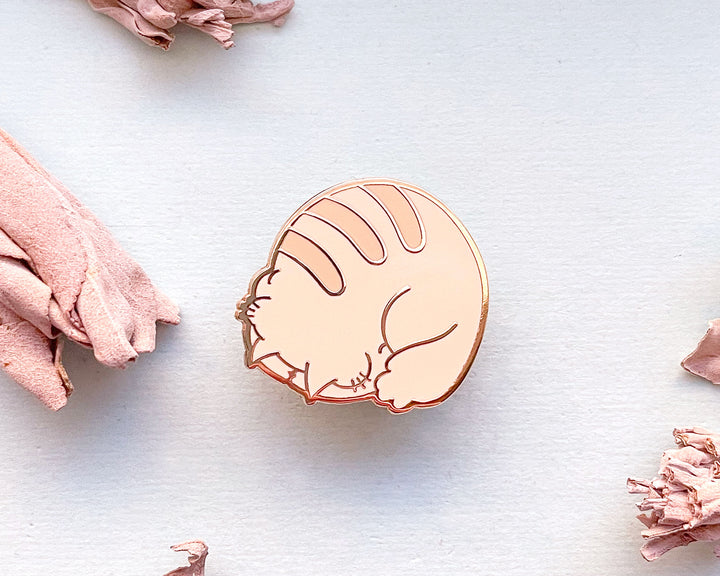 Cat Loaf Enamel Pin