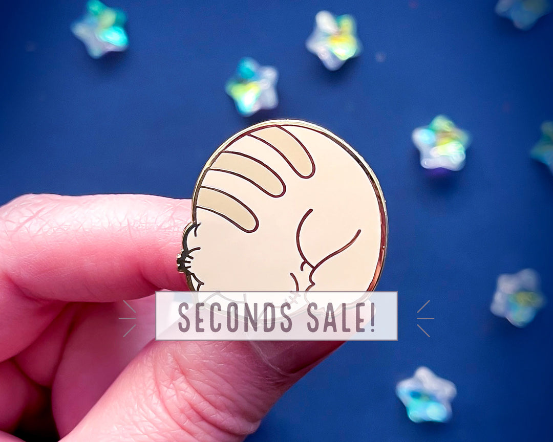 Cat Loaf Enamel Pin (Seconds)