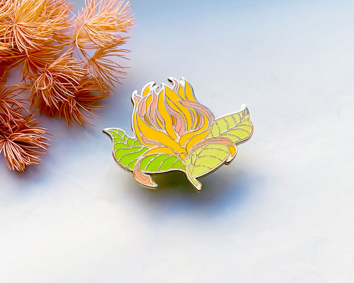 Magnolia Champaca Flower Enamel Pin