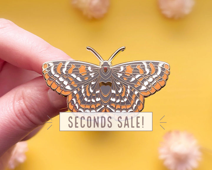 Checkerspot Butterfly Pin (Seconds)