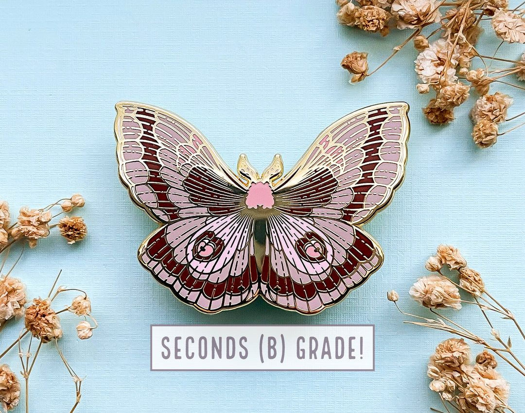 Coloradia Velda Pine Moth Enamel Pin (Seconds)