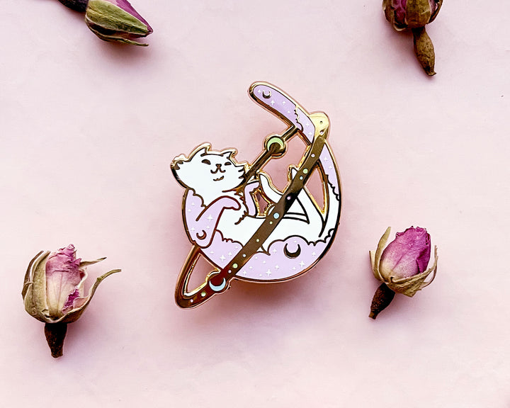Cosmic Cat Enamel Pin