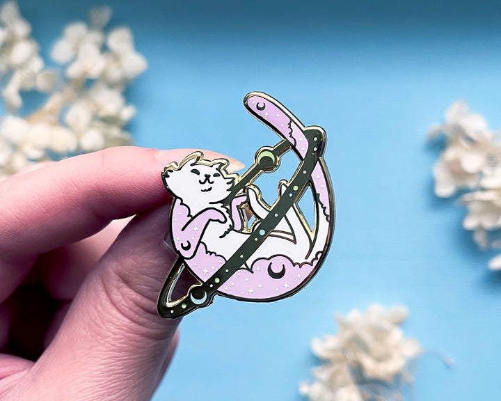 Cosmic Cat Enamel Pin