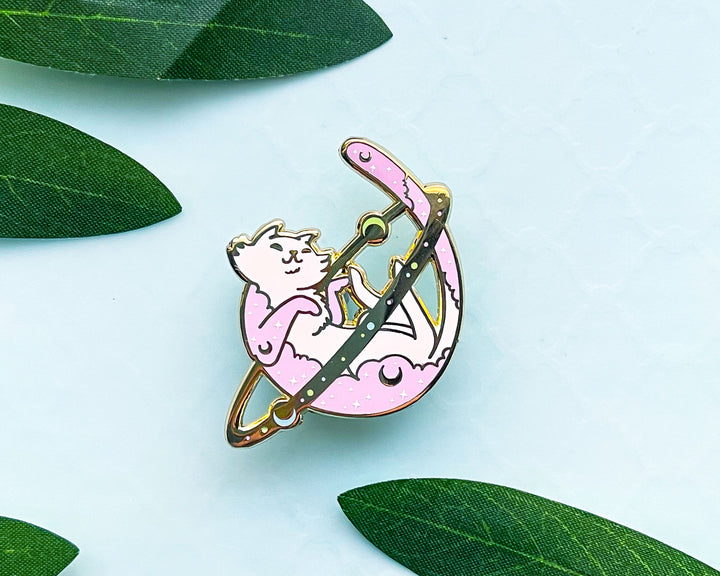 Cosmic Cat Enamel Pin