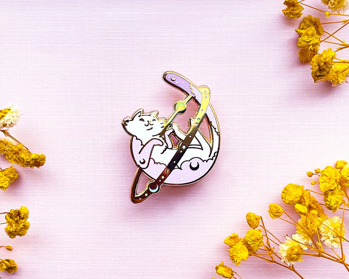 Cosmic Cat Enamel Pin