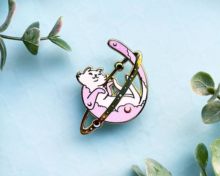 Cosmic Cat Enamel Pin