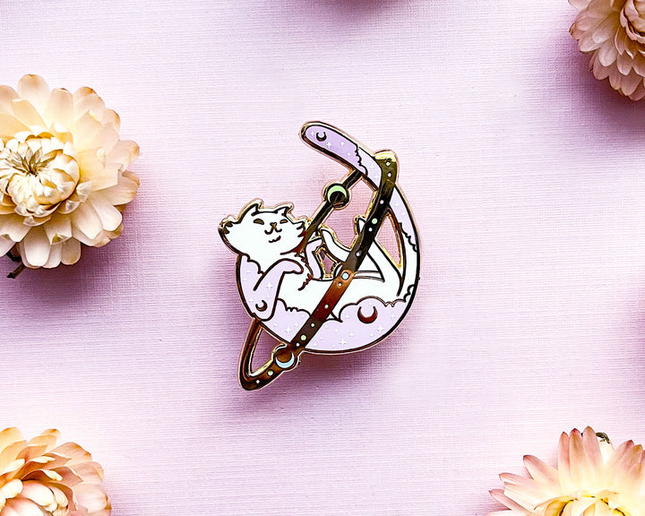 Cosmic Cat Enamel Pin