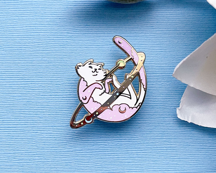 Cosmic Cat Enamel Pin
