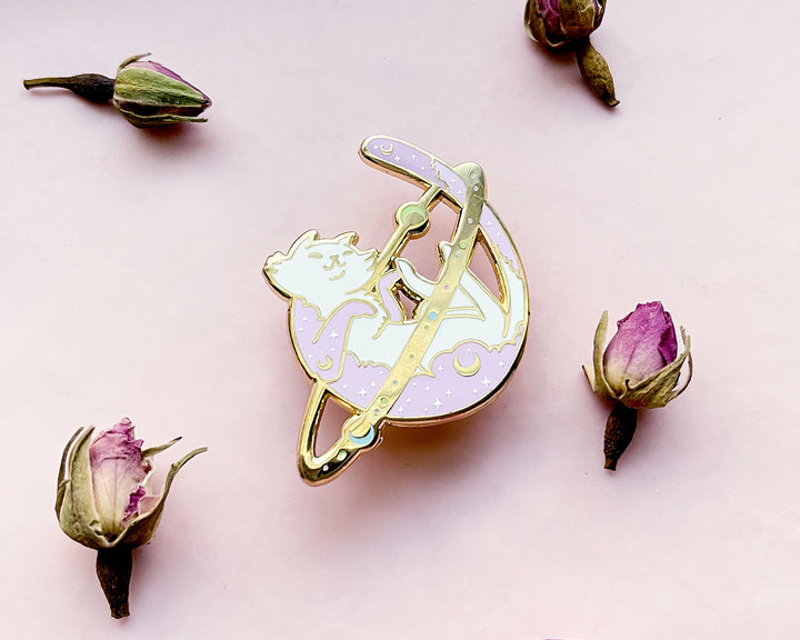 Cosmic Cat Enamel Pin