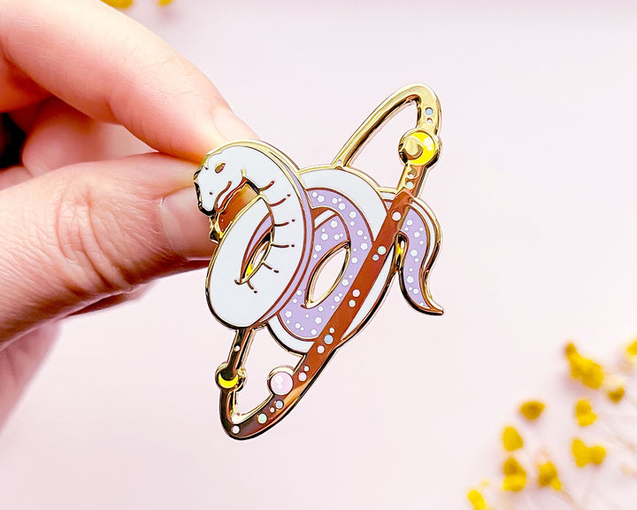 Cosmic Snake Enamel Pin