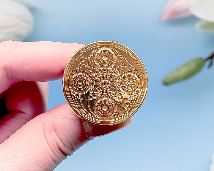 Crop Circles Gold Plated Pin