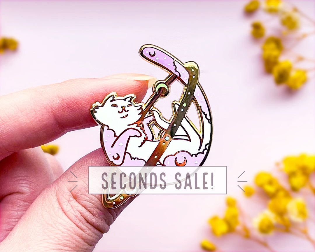 Cosmic Cat Enamel Pin (Seconds)
