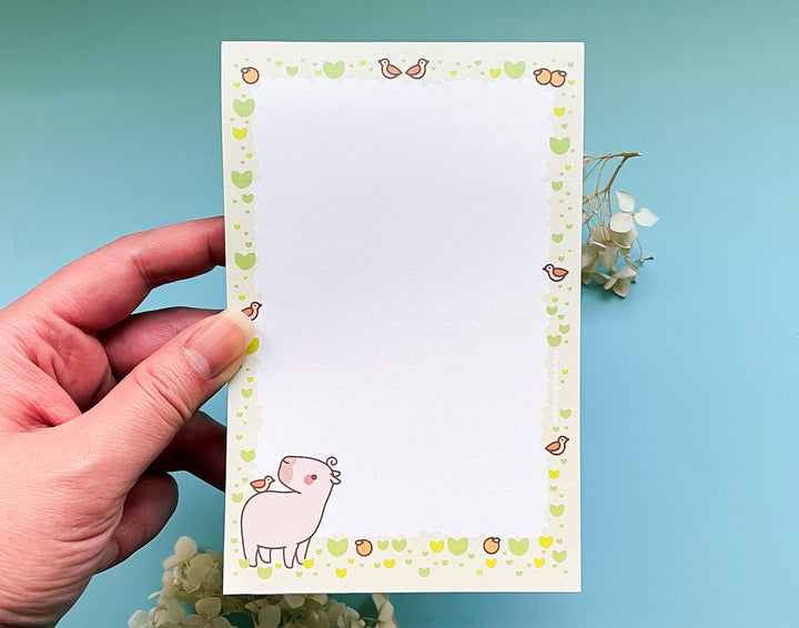 Curly Day Dotted Grid Notepad