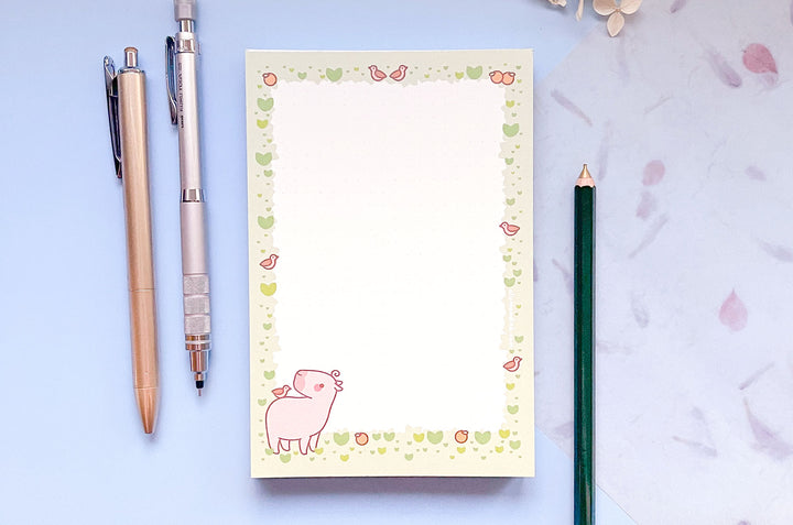 Curly Day Dotted Grid Notepad