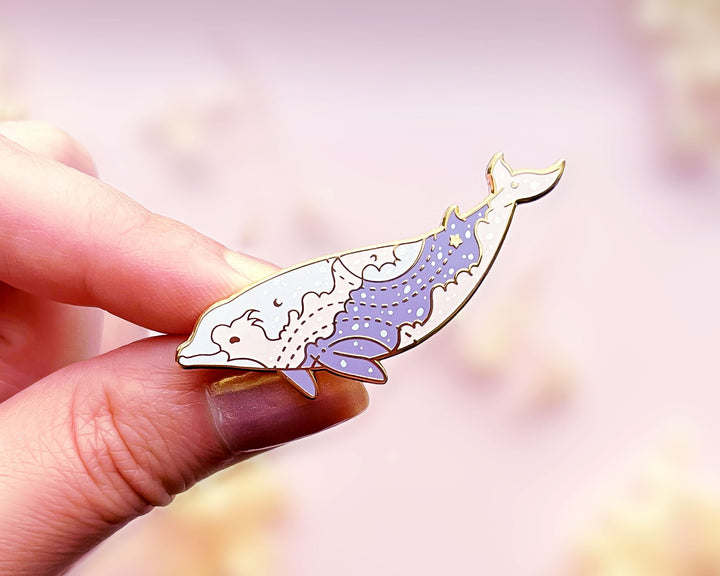 Cuvier's Beaked Whale Troposphere Enamel Pin