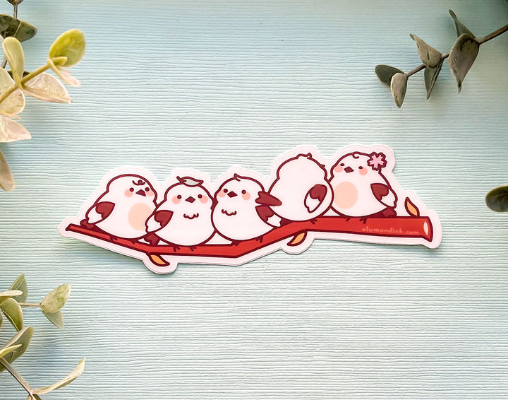 Shima Enaga Dango Clear Vinyl Sticker