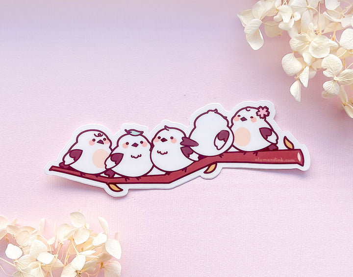 Shima Enaga Dango Clear Vinyl Sticker