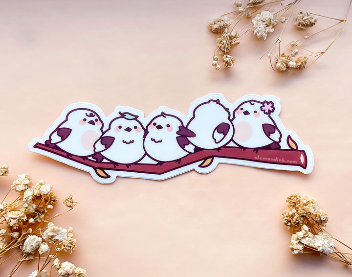 Shima Enaga Dango Clear Vinyl Sticker