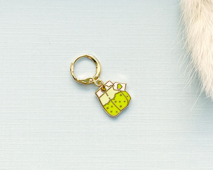 Green Teabag Charm