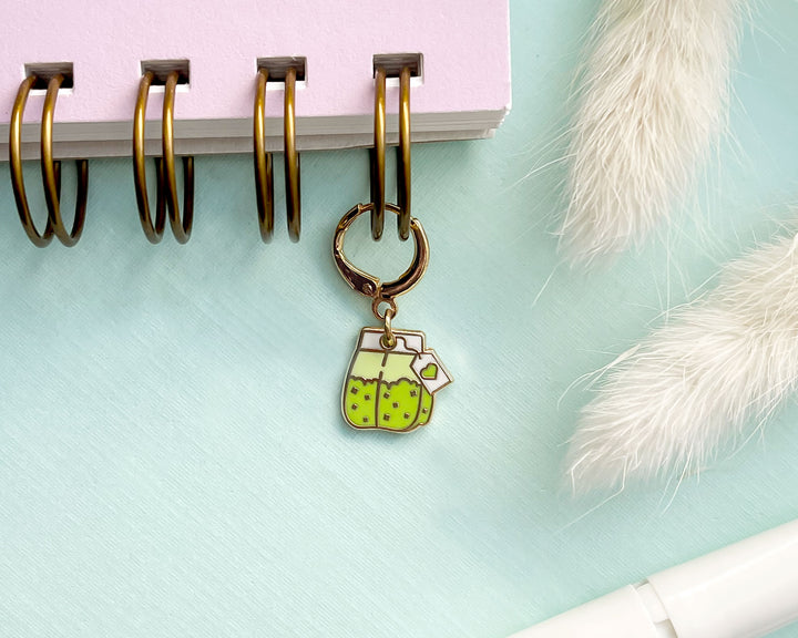 Green Teabag Charm