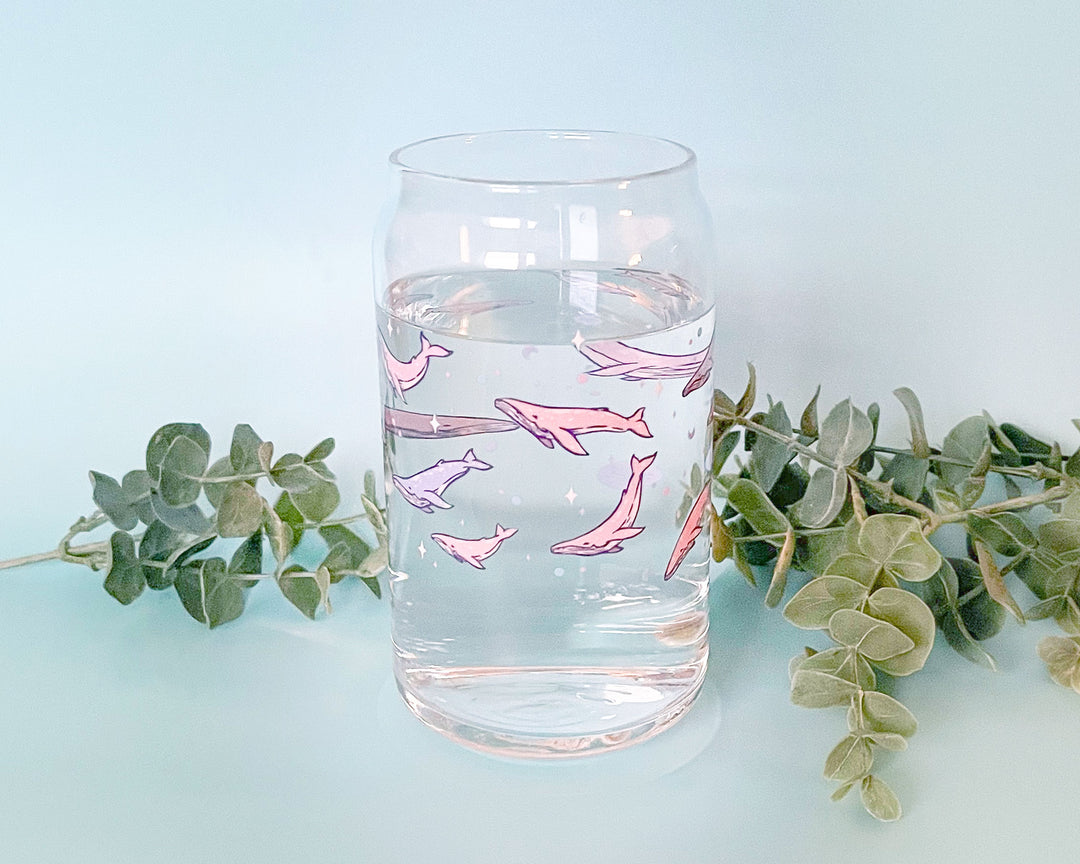 Humpback Whales Soda Can Drinking Glass