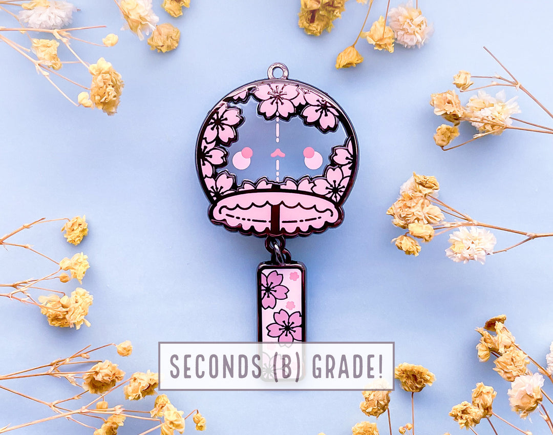 Jellyfish Wind Chime Transparent Enamel Pin (Seconds)