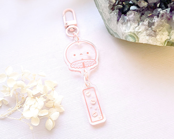Jellyfish Wind Chime Acrylic Charm
