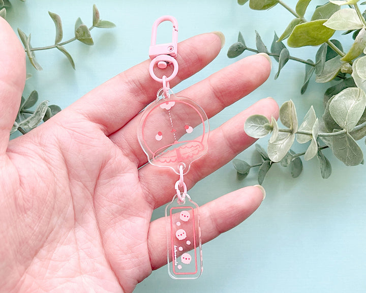 Jellyfish Wind Chime Acrylic Charm