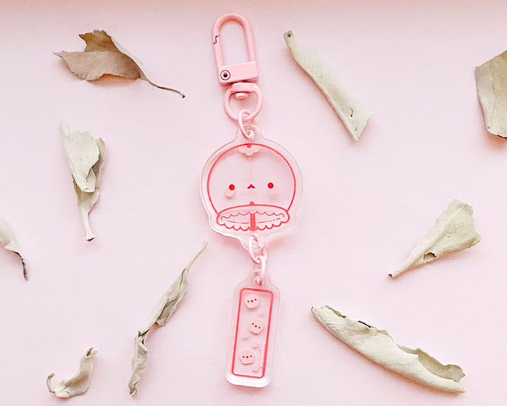 Jellyfish Wind Chime Acrylic Charm
