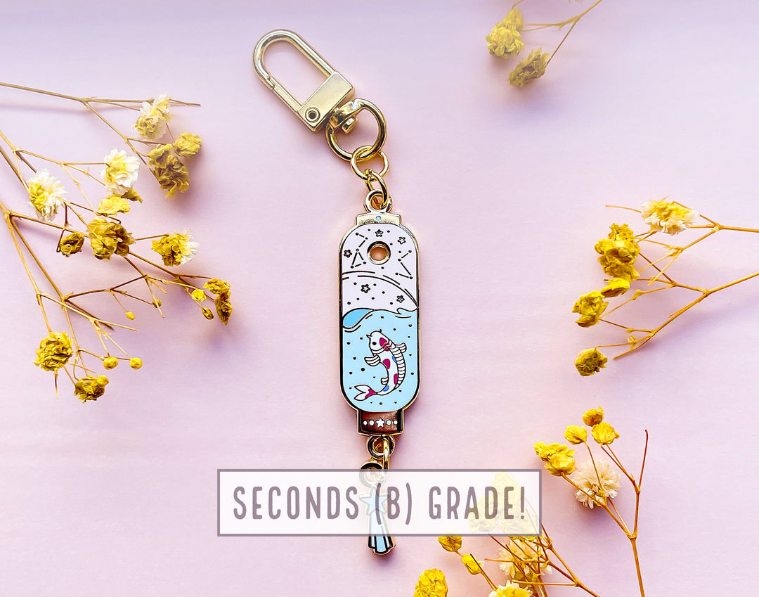 Starry Koi Lantern Keychain Charm (Seconds)