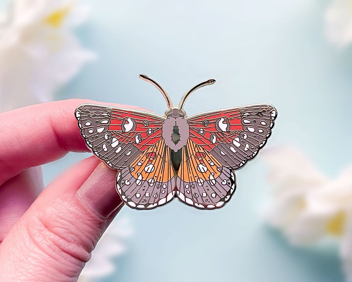 Mormon Metalmark Butterfly (Apodemia mormo) Enamel Pin