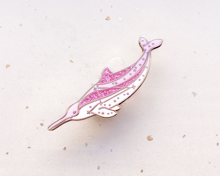 Octans La Plata Dolphin Enamel Pin