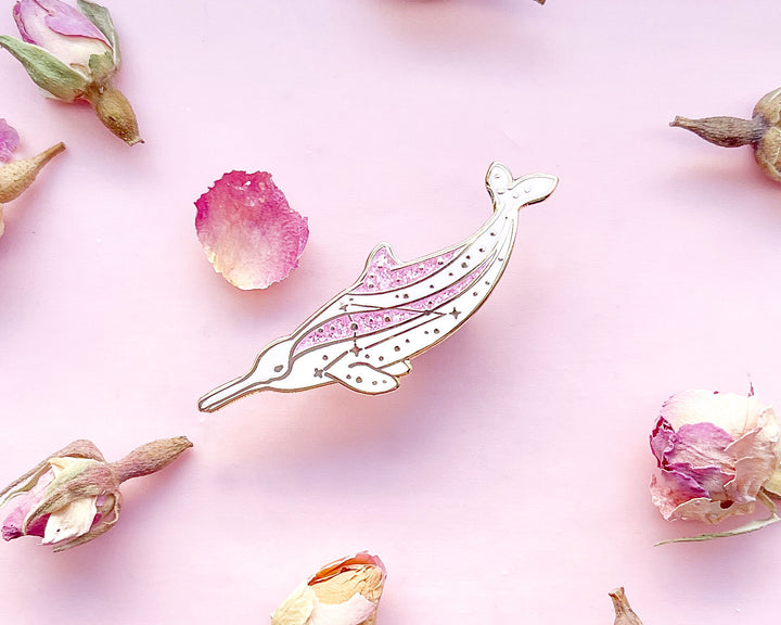 Octans La Plata Dolphin Enamel Pin