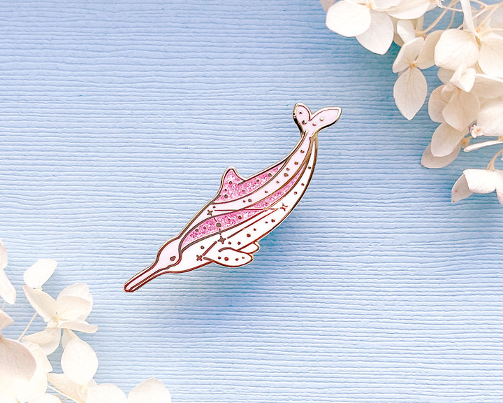 Octans La Plata Dolphin Enamel Pin