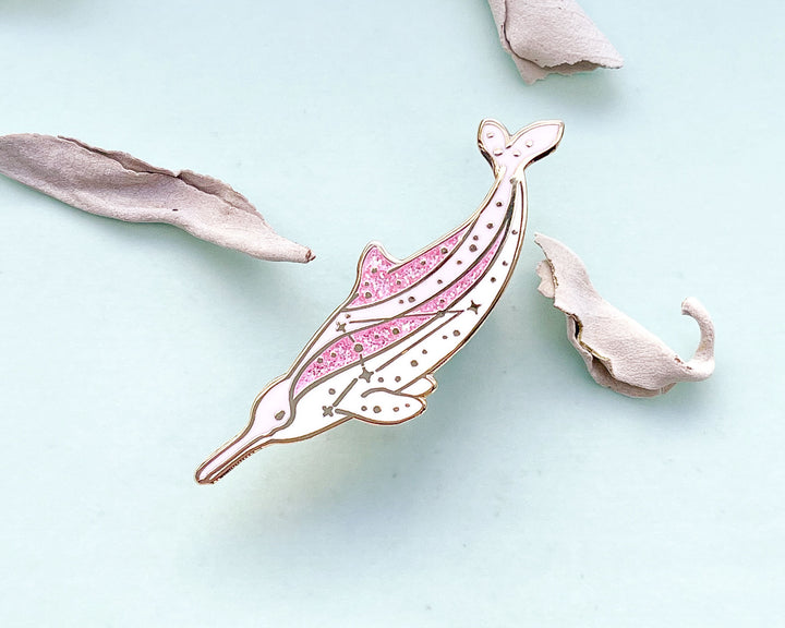 Octans La Plata Dolphin Enamel Pin