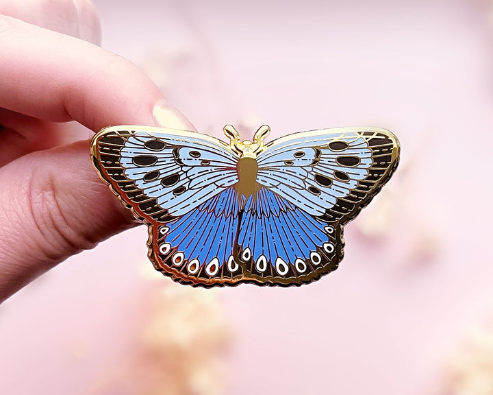 Large Blue Butterfly (Phengaris arion) Enamel Pin