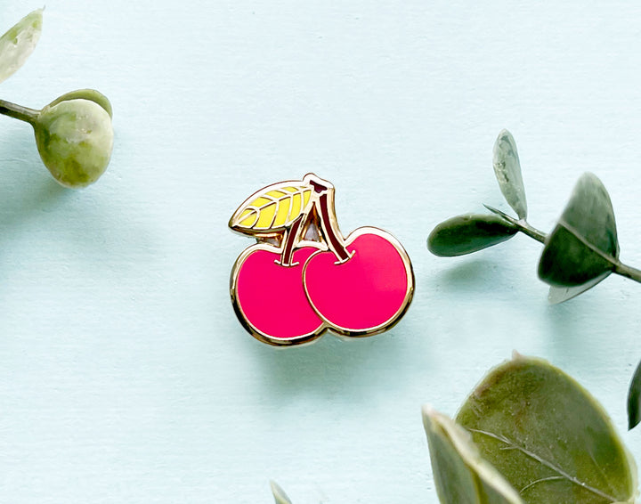Mini Cute Cherries Enamel Pin