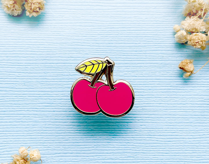 Mini Cute Cherries Enamel Pin