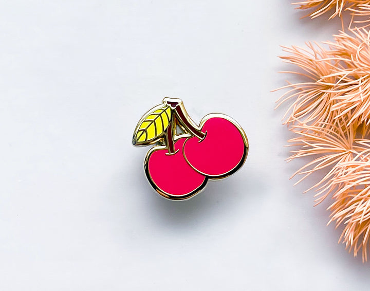 Mini Cute Cherries Enamel Pin