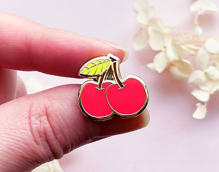 Mini Cute Cherries Enamel Pin