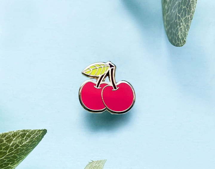 Mini Cute Cherries Enamel Pin