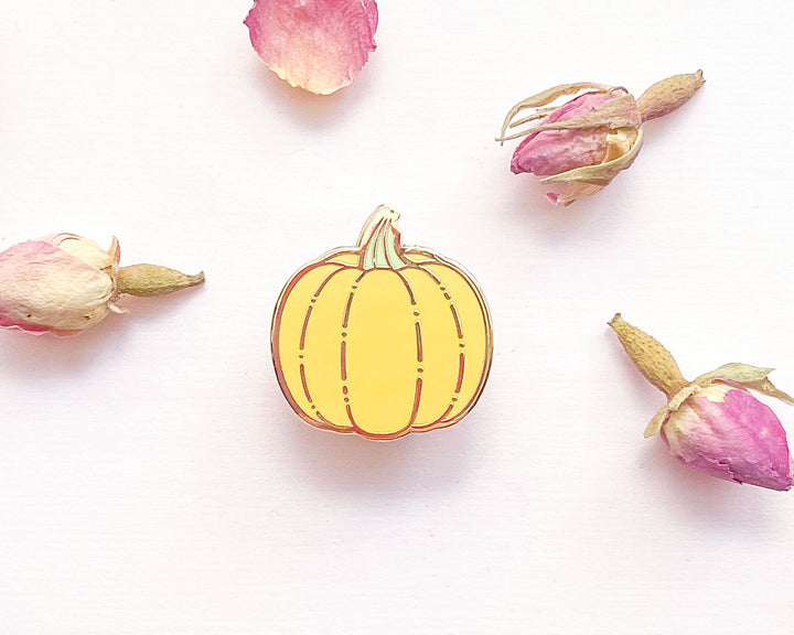 Mini Golden Pumpkin Enamel Pin