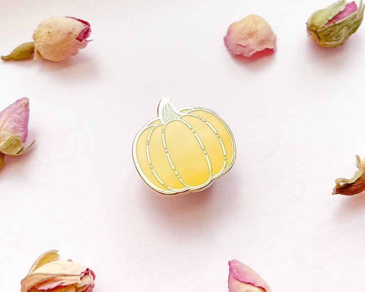 Mini Golden Pumpkin Enamel Pin